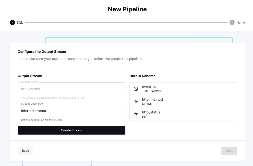 An image showing the next step in creating a pipeline