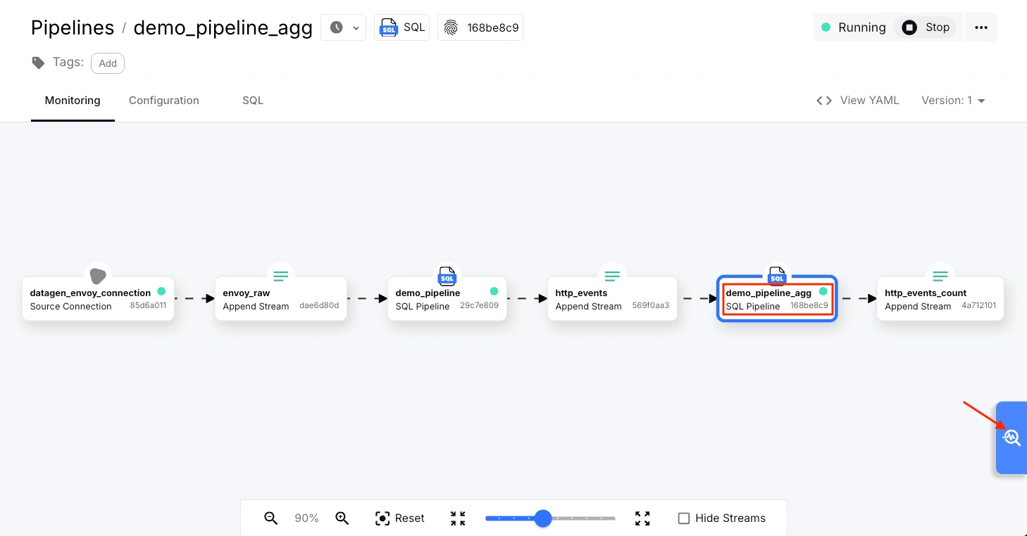 An image showing the running pipeline. width="900"